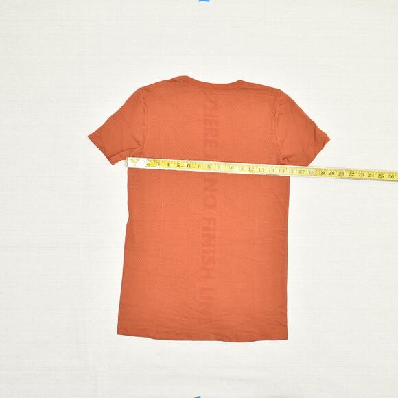 Nike Dri Fit Women T Shirt Top Crew Neck Polyester Orange Size S No Finish Line - Picture 4 of 8